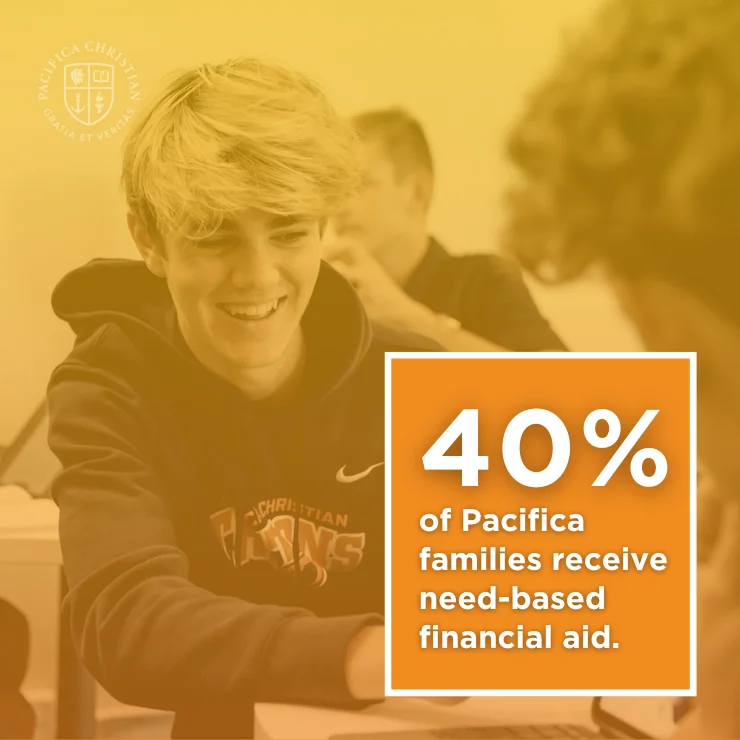 37% of Pacifica families receive need-based financial aid